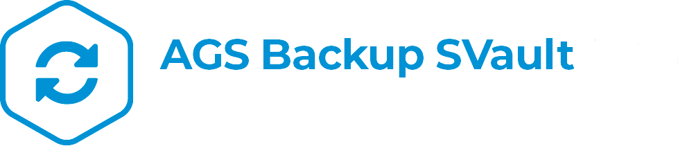 LOGO AGS BACKUP SVAULT blanc